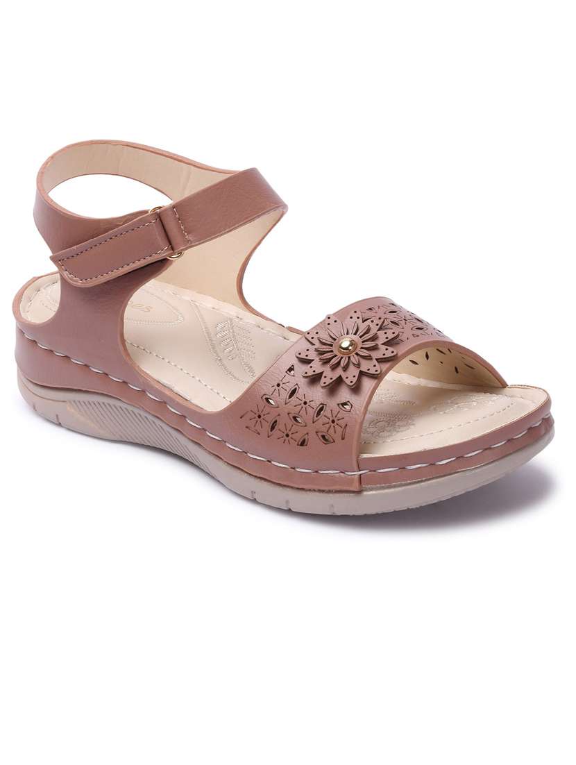 women cut work ankle strap sandal - 21676698 - Zoom Image - 0