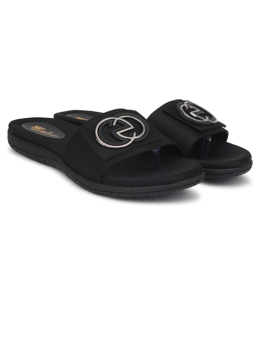 women black slip on sandal - 21676701 -  Zoom Image - 0