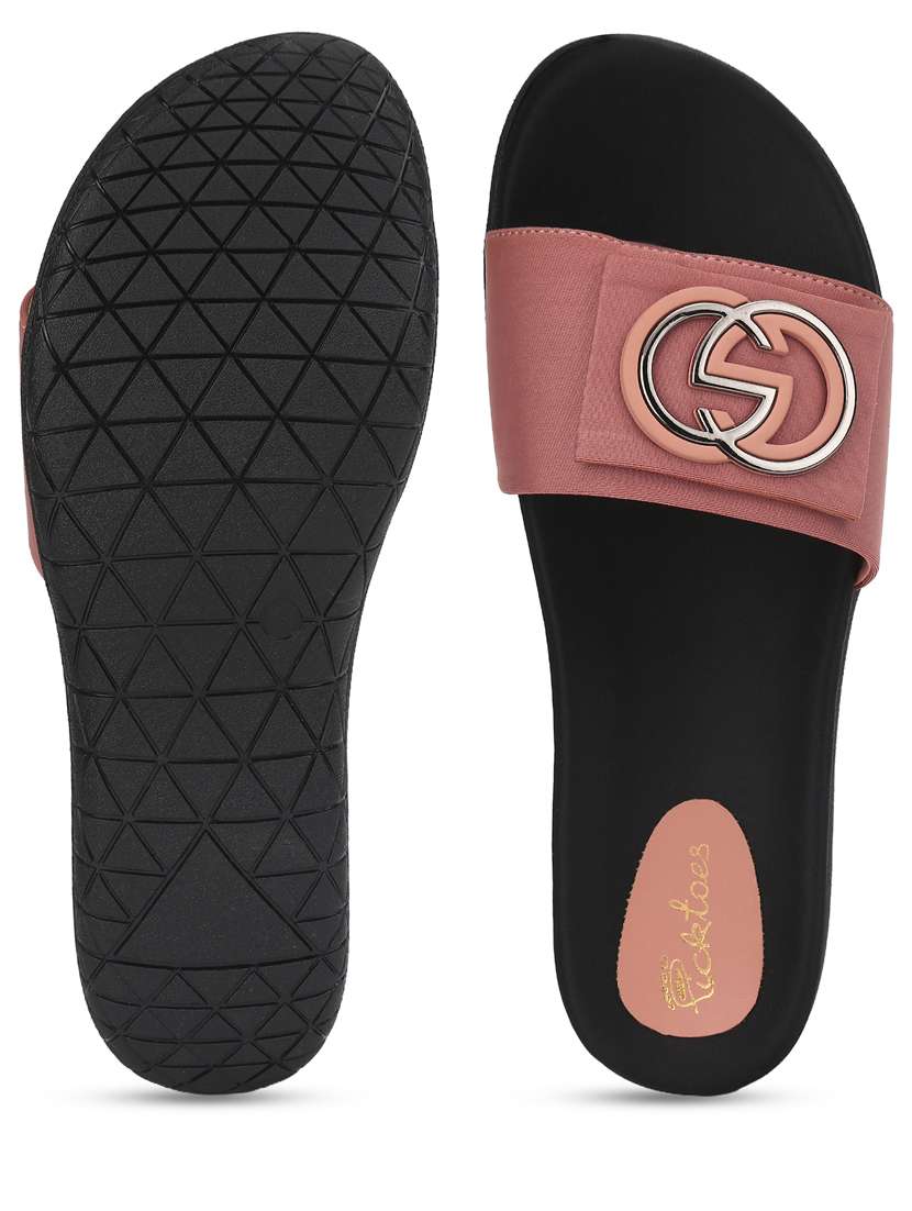 women pink slip on sandal - 21676703 - Standard Image - 3