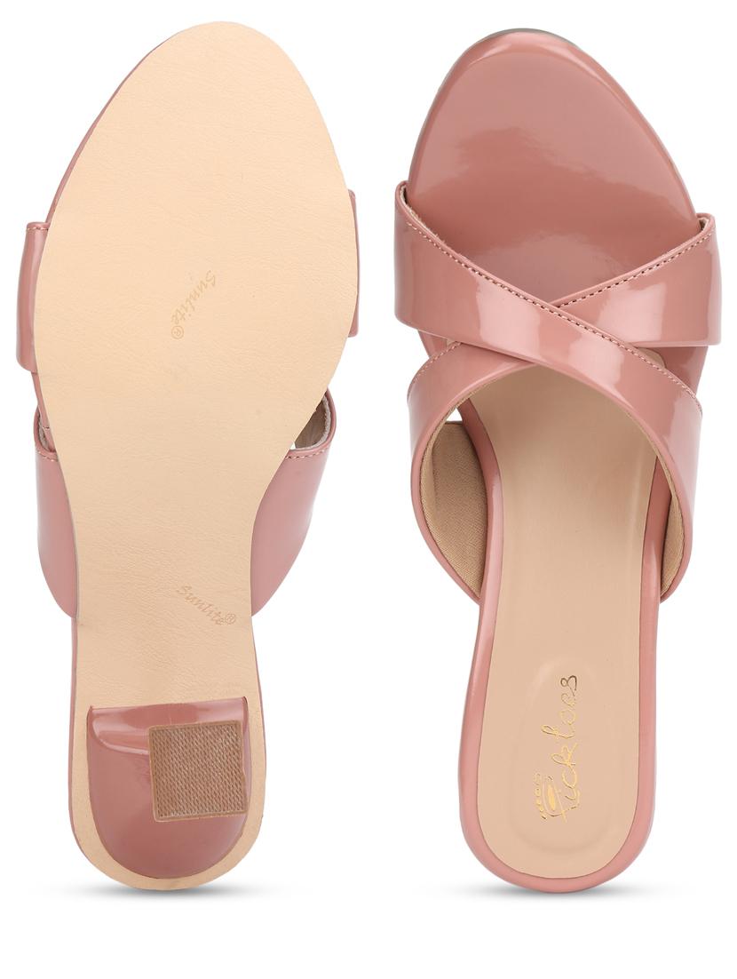 women pink slip on sandal - 21676806 - Standard Image - 3