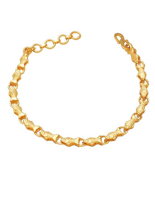 women gold brass links bracelet - 21676866 -  Standard Image - 0