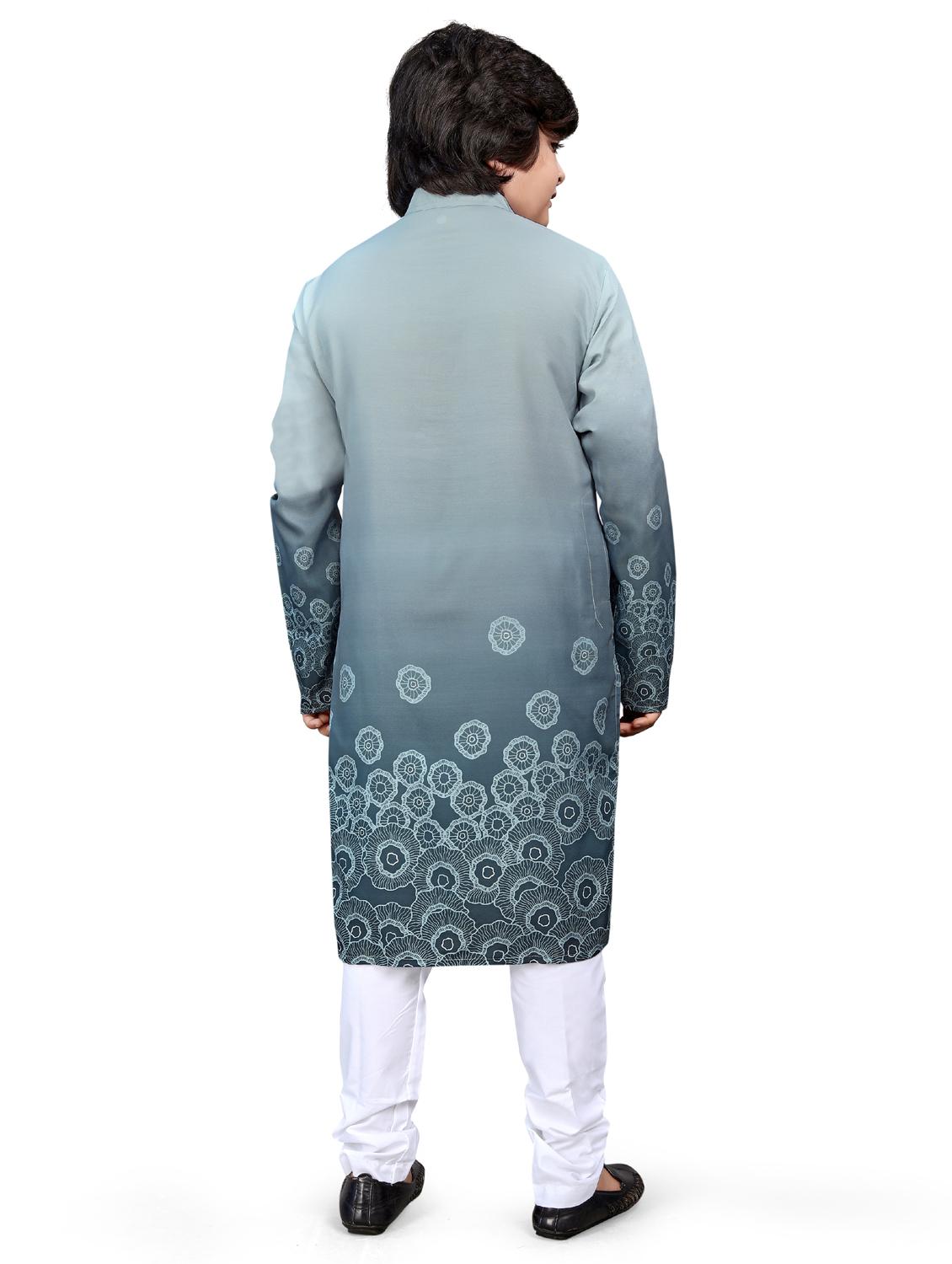 boys printed kurta bottom set - 21676951 - Standard Image - 3