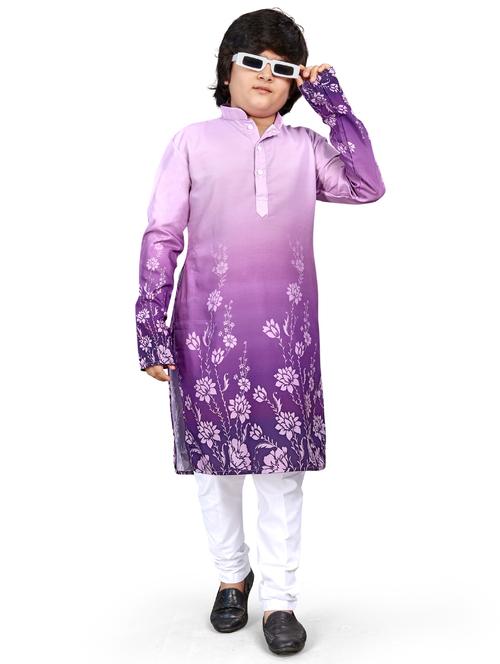 boys printed kurta bottom set - 21676952 - Standard Image - 0