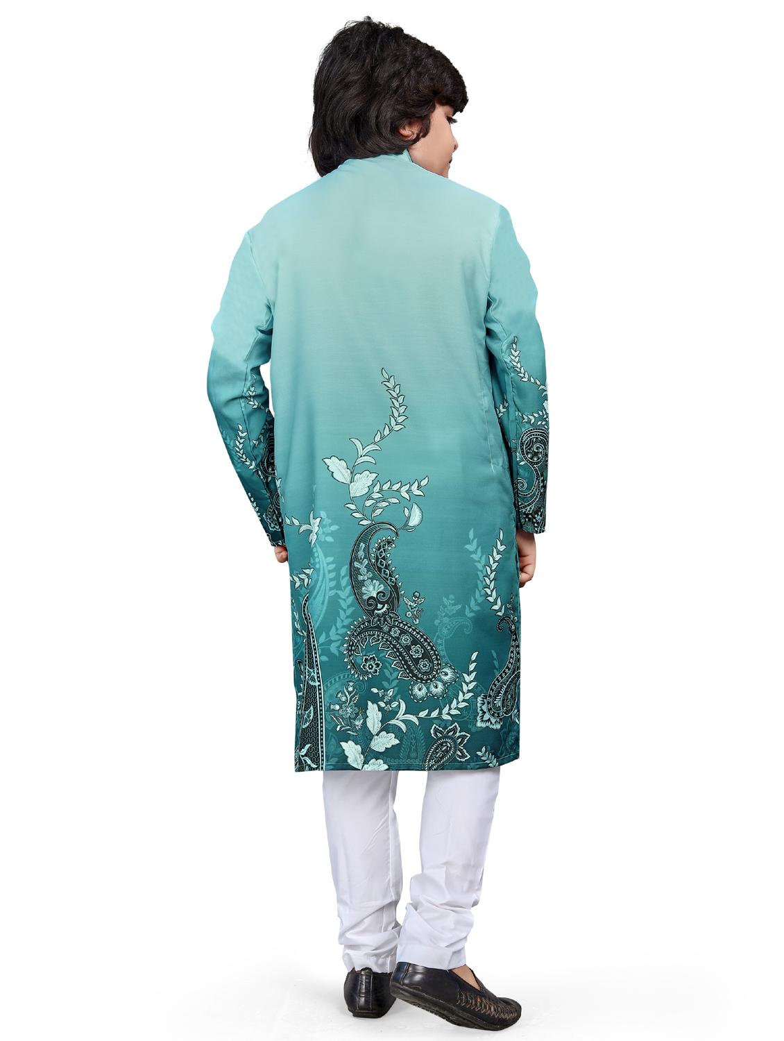 boys printed kurta bottom set - 21676953 - Standard Image - 3