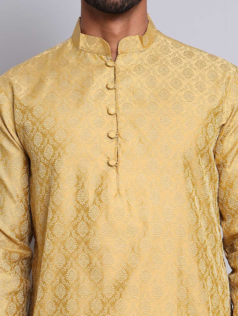 men self design kurta pyjama ethnic wear set - 21676968 -  Standard Image - 5