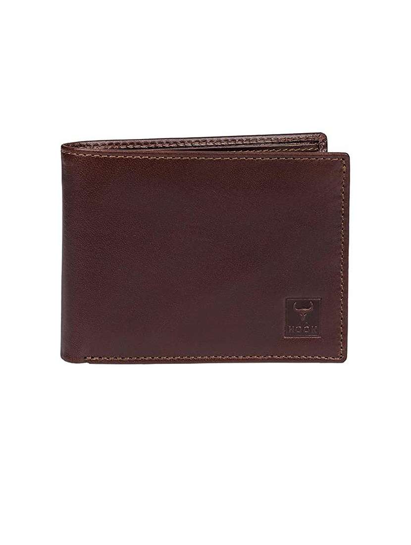 men brown genuine leather wallet - 21677395 -  Zoom Image - 0