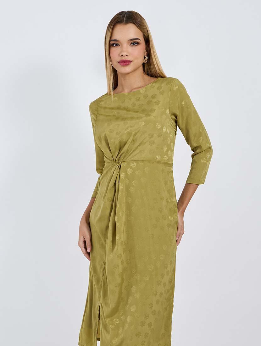 women self designed boat neck sheath dress - 21677561 - Standard Image - 3