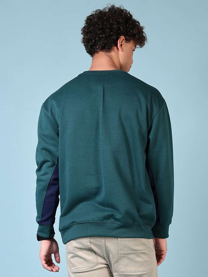 men chest print long sleeve sweatshirt - 21677615 -  Standard Image - 3