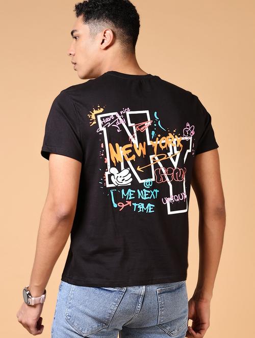 men back print short sleeve t-shirt - 21677629 - Standard Image - 0