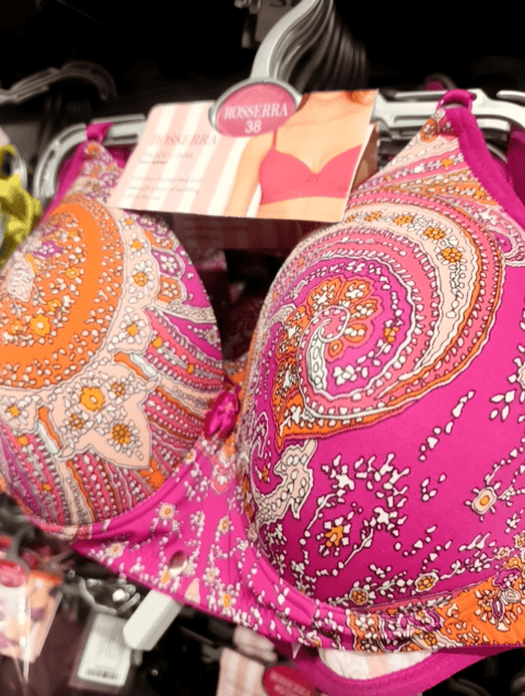 fuchsia cotton spandex bra - 21677679 - Standard Image - 0
