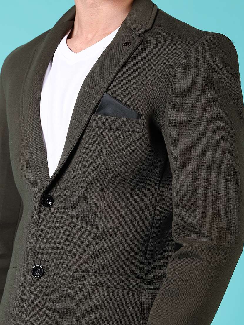 men solid long sleeve single breasted blazer - 21677719 -  Standard Image - 5