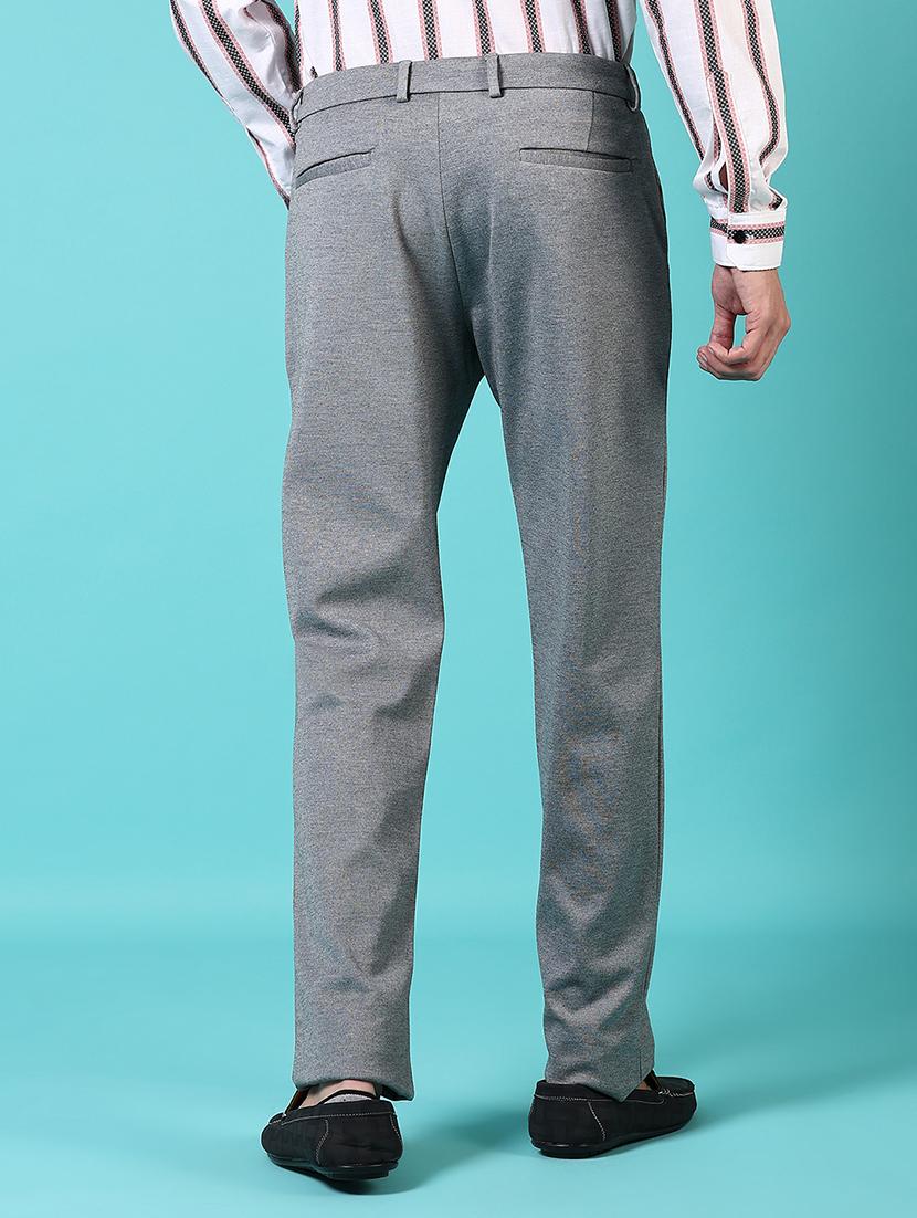 men solid mid rise flat front chinos - 21677751 - Standard Image - 3