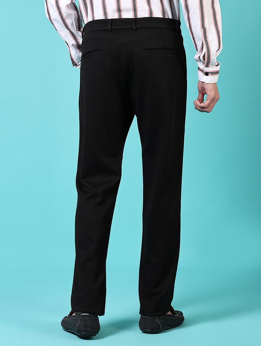 men solid mid rise flat front chinos - 21677754 - Standard Image - 3