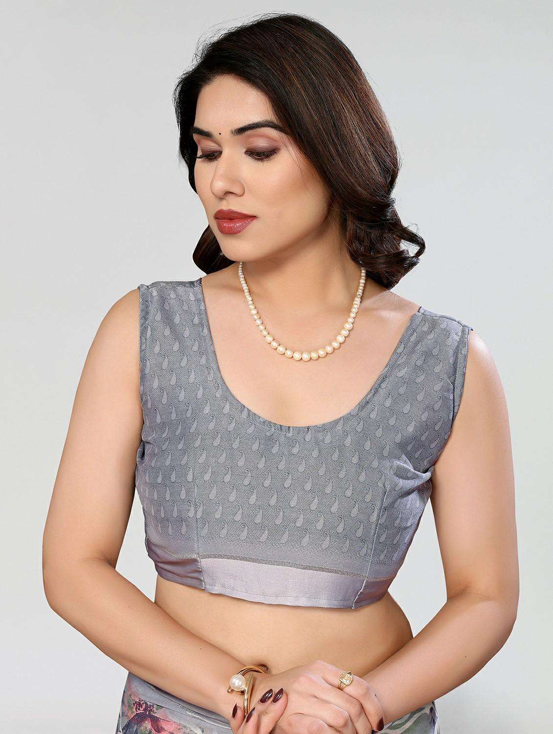 women floral printed saree with blouse - 21677798 -  Standard Image - 3