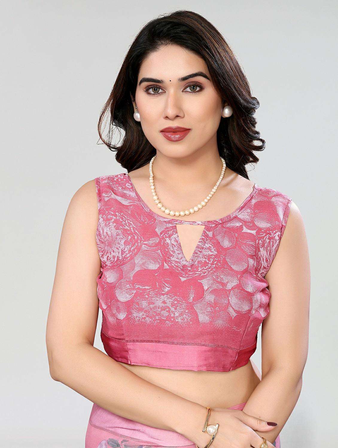 women floral printed saree with blouse - 21677800 -  Standard Image - 3