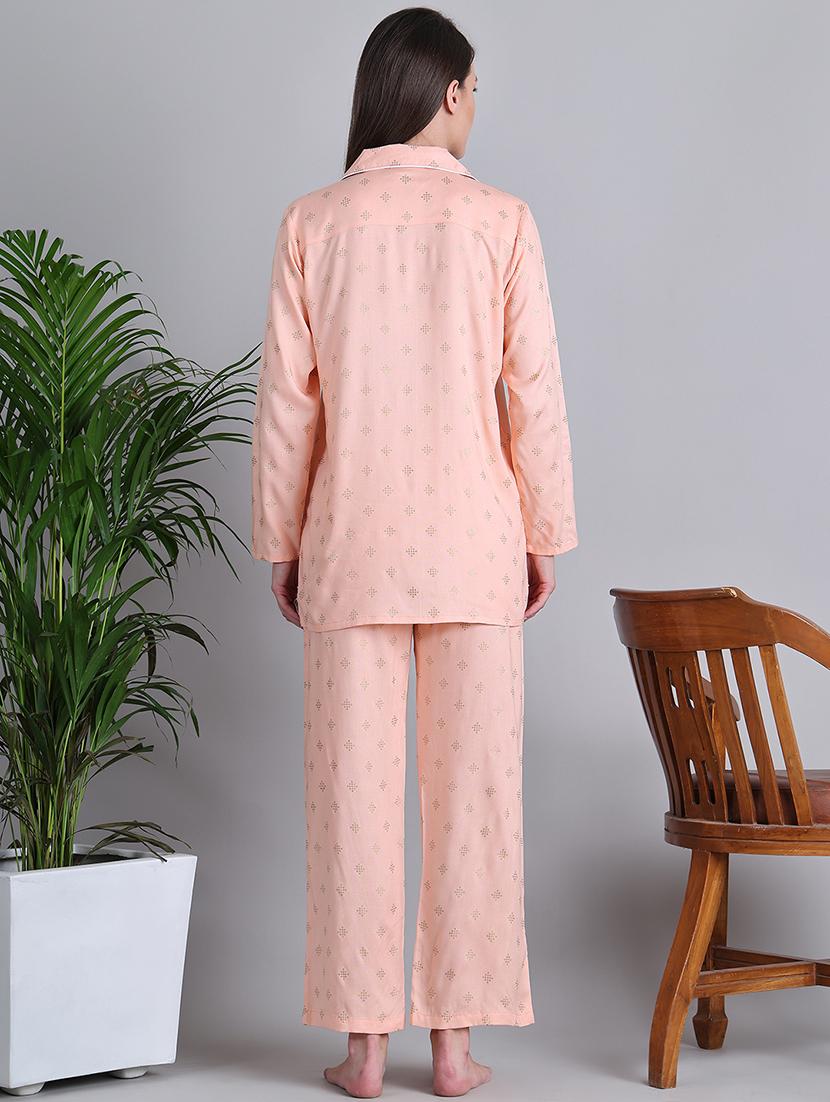 women printed nightwear pyjama set - 21677813 - Standard Image - 3