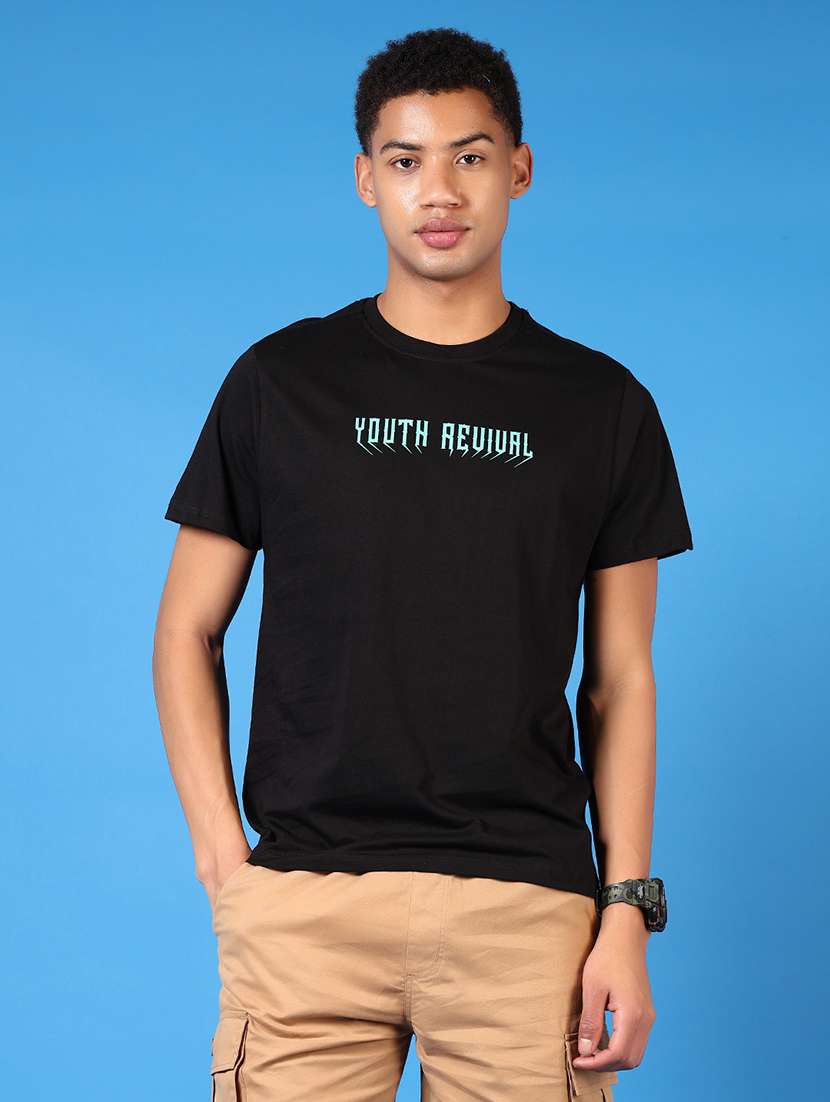 men printed short sleeve regular fit t-shirt