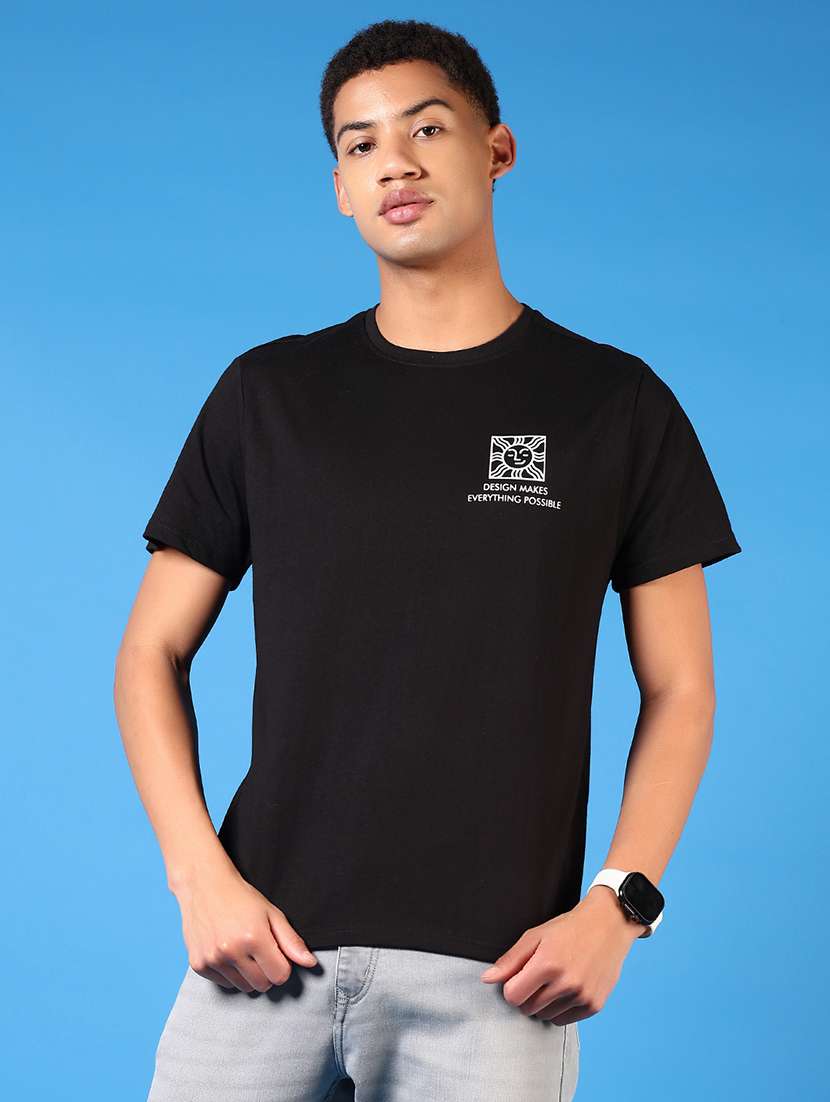 men printed short sleeve regular fit t-shirt