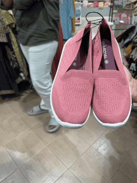 pink knitted casual shoes - 21677946 -  Standard Image - 0