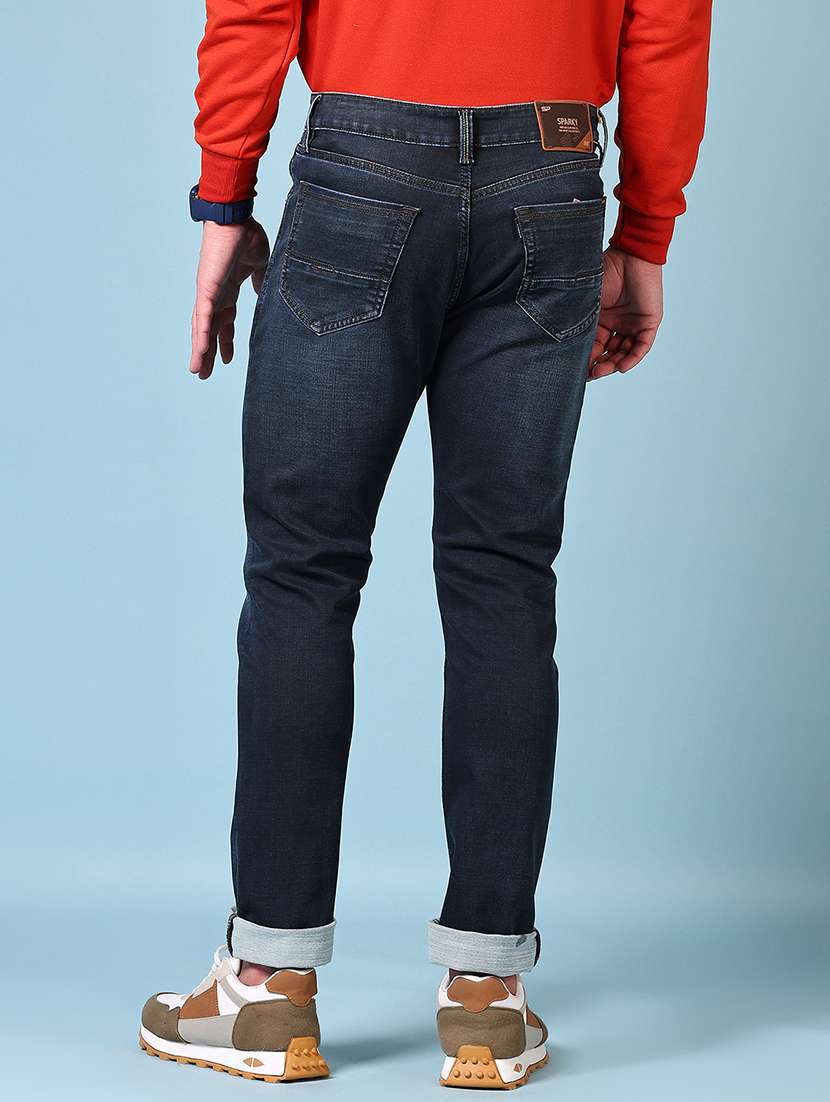 Men Mid Rise Plain Denim Jeans - 21678101 -  Standard Image - 3