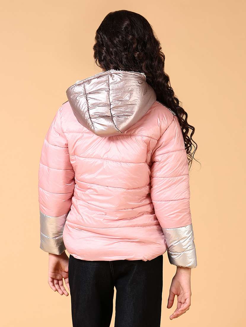 girls quilted long sleeve jacket - 21678107 -  Standard Image - 3