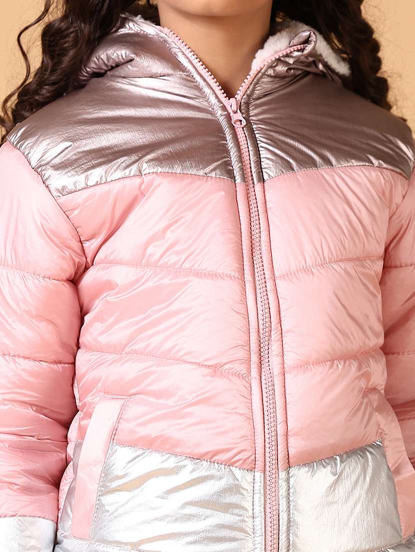 girls quilted long sleeve jacket - 21678107 -  Standard Image - 5