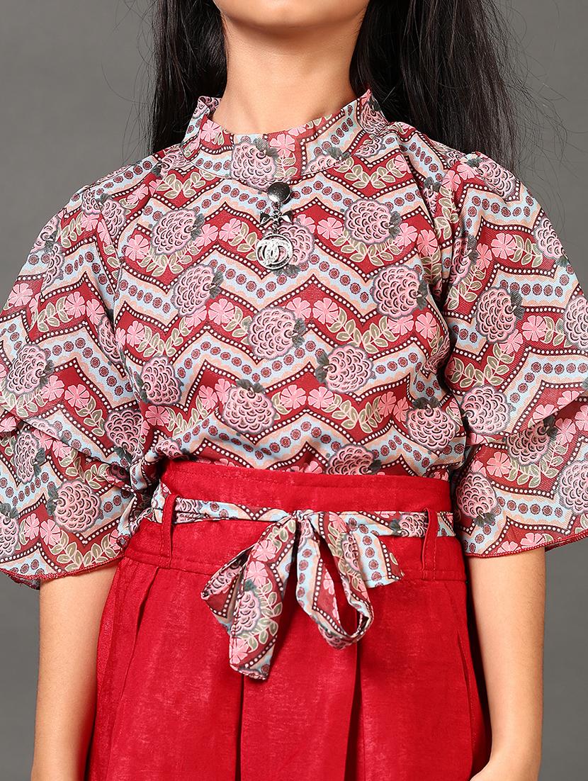 girls printed top and skirt set - 21678141 - Standard Image - 5