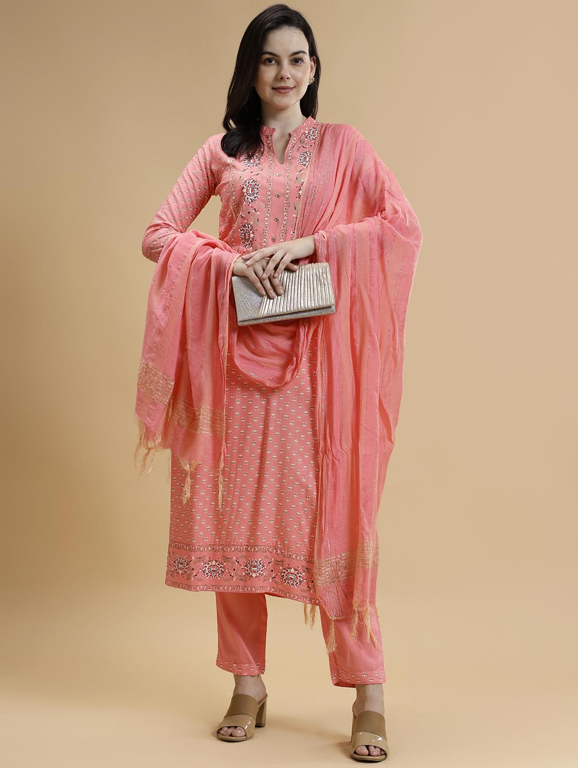 women three quarter sleeve suit set - 21678188 -  Zoom Image - 0