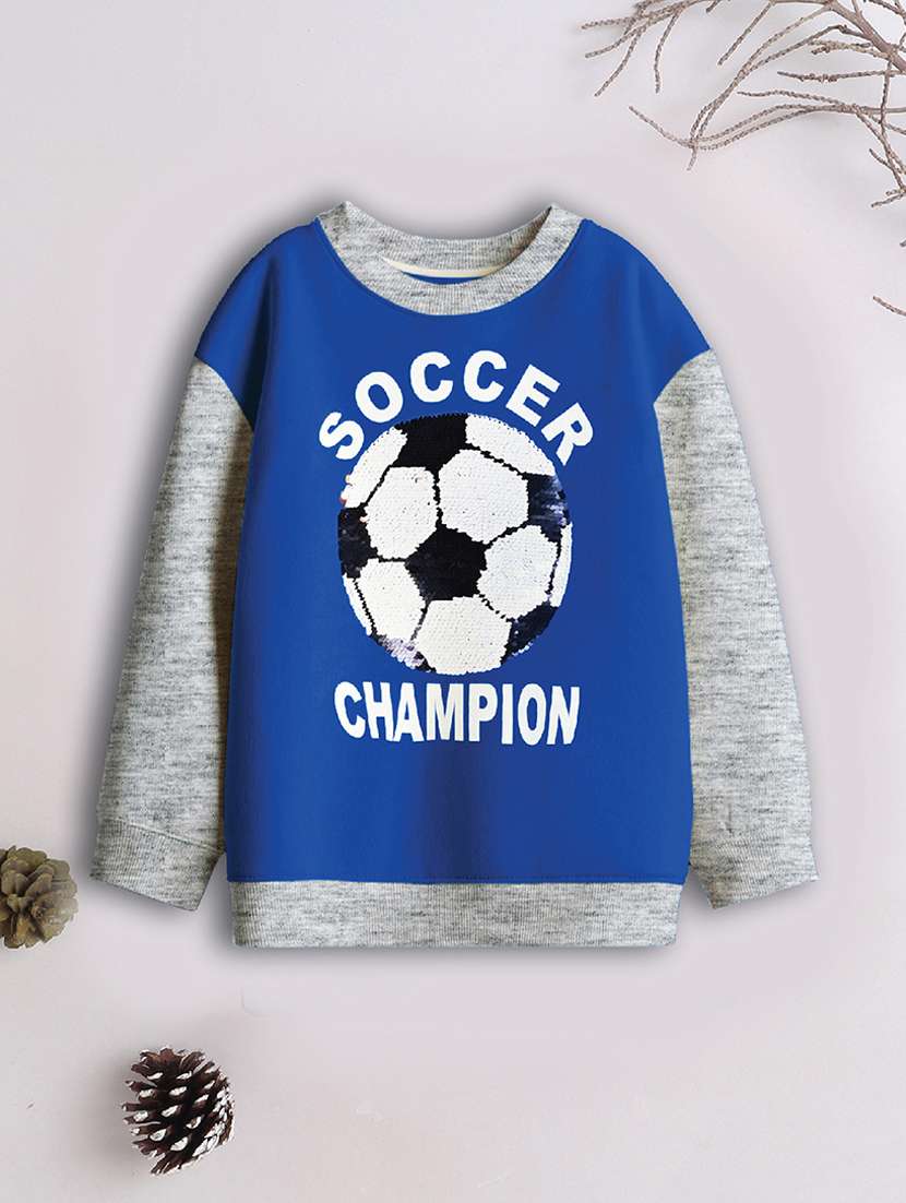 boys pack of 3 printed sweatshirt - 21678198 -  Standard Image - 3