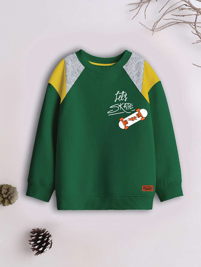 boys pack of 3 printed sweatshirt - 21678202 -  Standard Image - 3