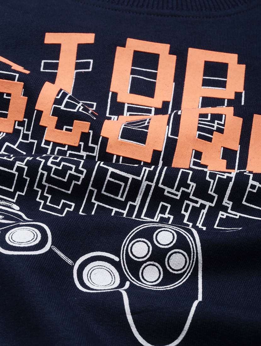 kids long sleeves front print sweatshirt - 21678213 -  Standard Image - 3