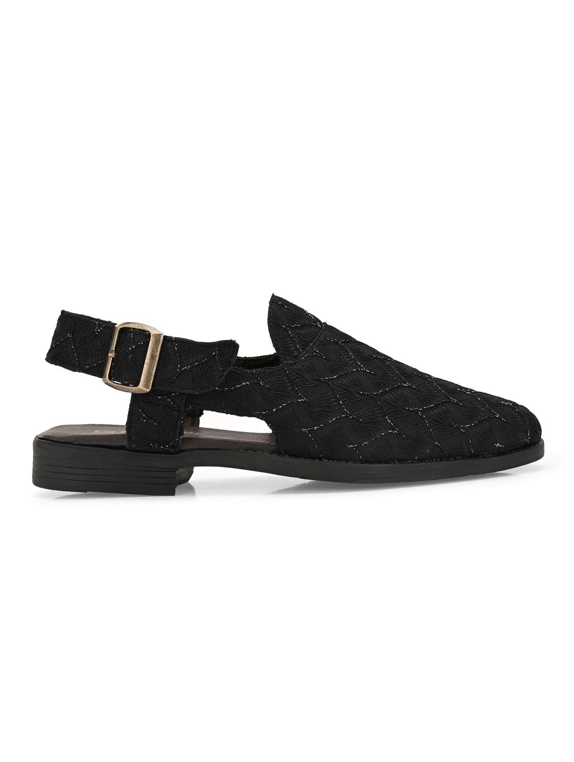 men textured back strap sandal - 21678355 -  Standard Image - 3
