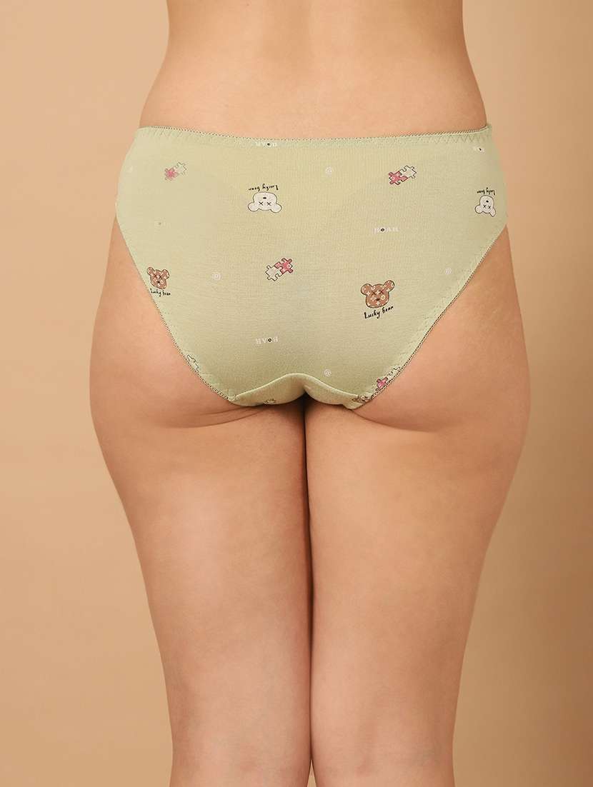 women printed mid rise bikini panty - 21678364 - Standard Image - 3