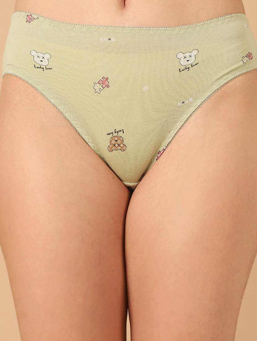 women printed mid rise bikini panty - 21678364 - Standard Image - 5