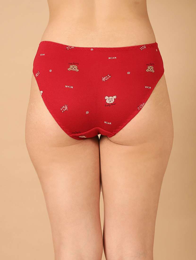 women printed mid rise bikini panty - 21678365 - Standard Image - 3