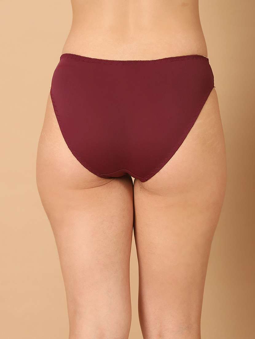 women solid mid rise bikini panty - 21678366 -  Standard Image - 3