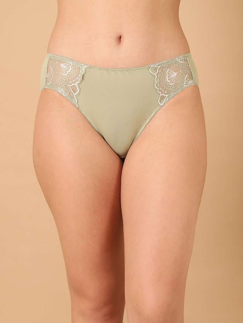 women solid mid rise bikini panty - 21678369 -  Zoom Image - 0