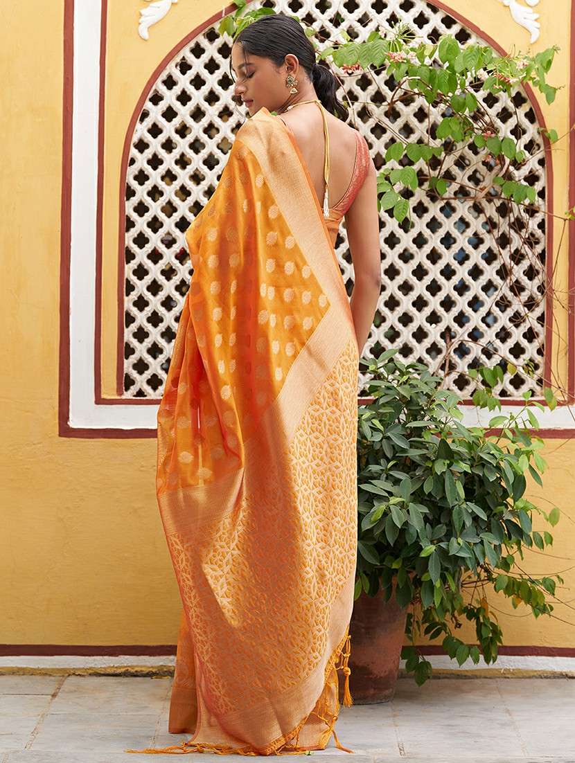 women self design kanjivaram saree with blouse - 21678649 -  Standard Image - 3