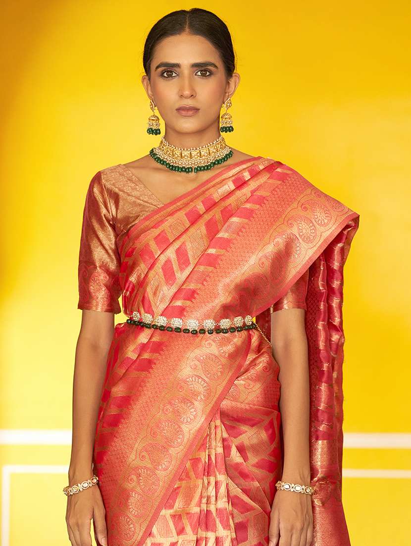 women self design kanjivaram saree with blouse - 21678651 - Standard Image - 3
