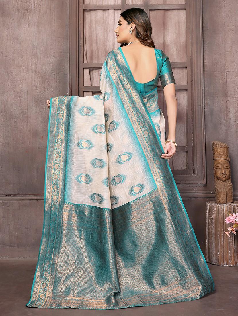 women self design kanjivaram saree with blouse - 21678763 - Standard Image - 3