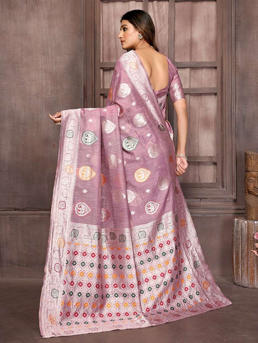 women self design kanjivaram saree with blouse - 21678772 -  Standard Image - 3