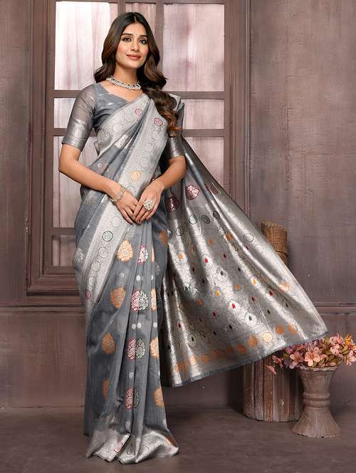 women self design banarasi saree with blouse - 21678775 -  Standard Image - 0