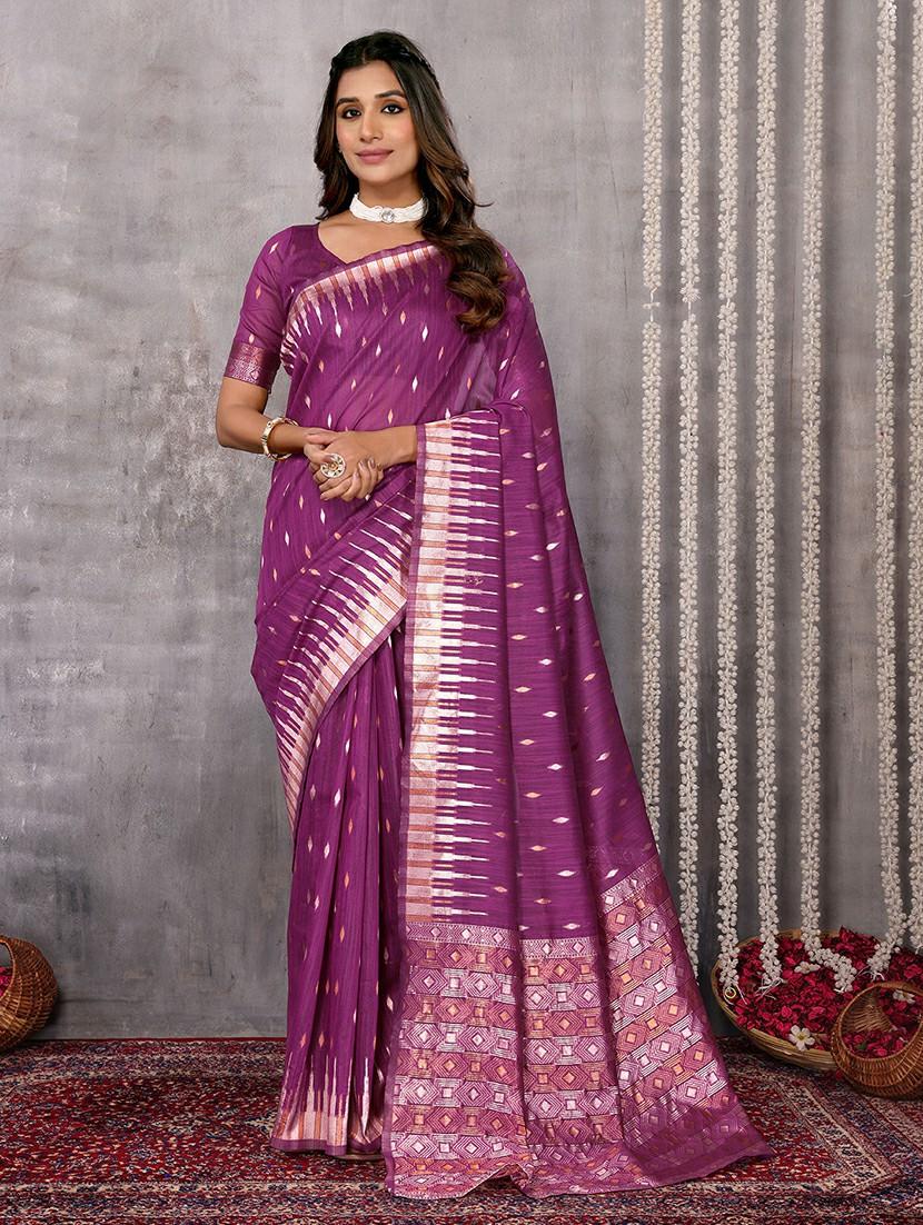 women self design banarasi saree with blouse - 21678800 - Zoom Image - 0