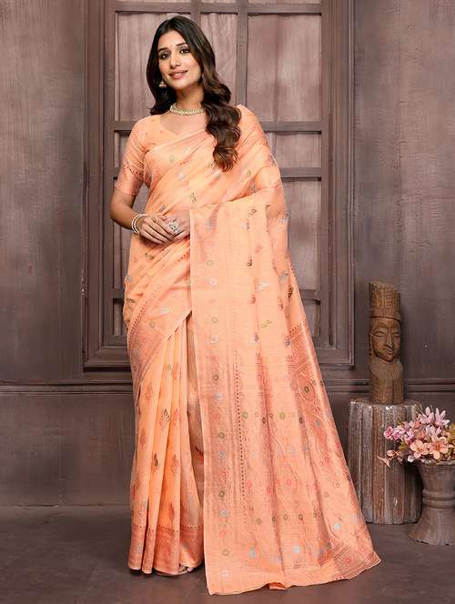 women self design kanjivaram saree with blouse - 21678806 - Standard Image - 0