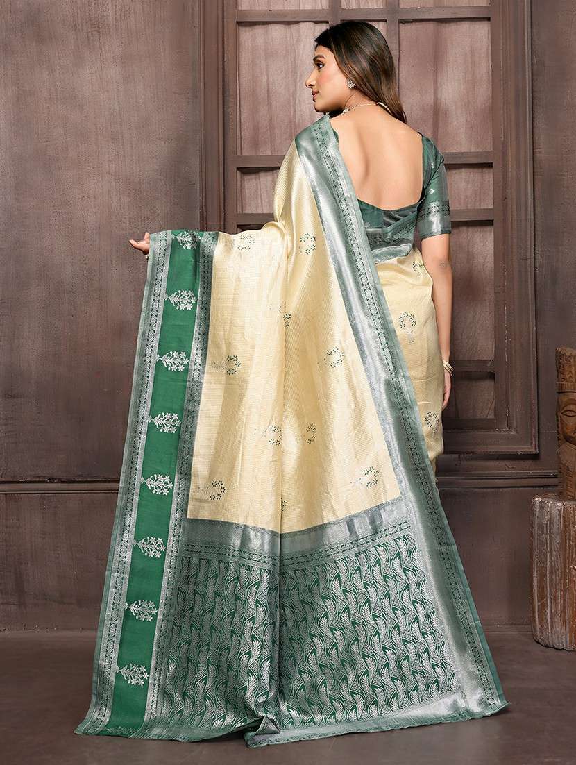 women self design bordered saree with blouse - 21678813 -  Standard Image - 3