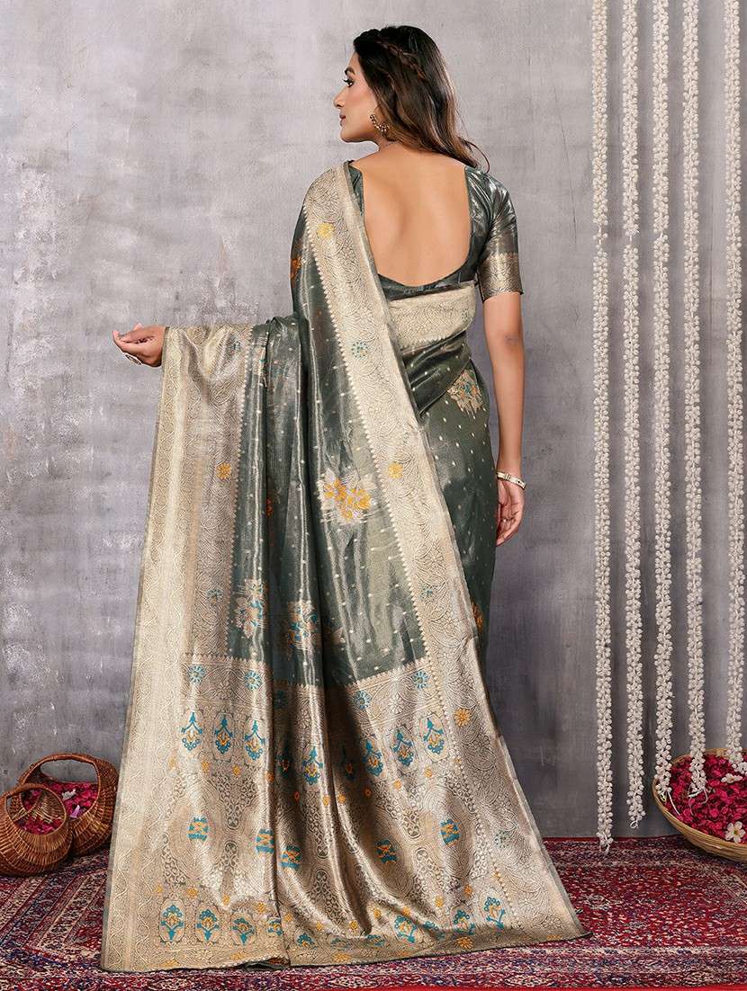 women self design banarasi saree with blouse - 21678814 - Standard Image - 3