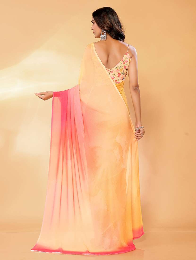 women ombre printed saree with blouse - 21678832 -  Standard Image - 3