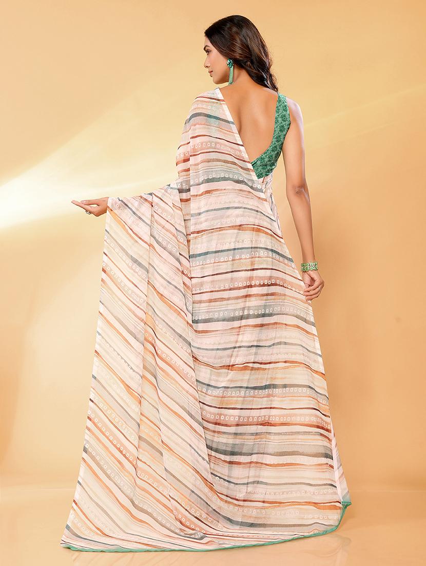 women printed saree with blouse - 21678842 - Standard Image - 3