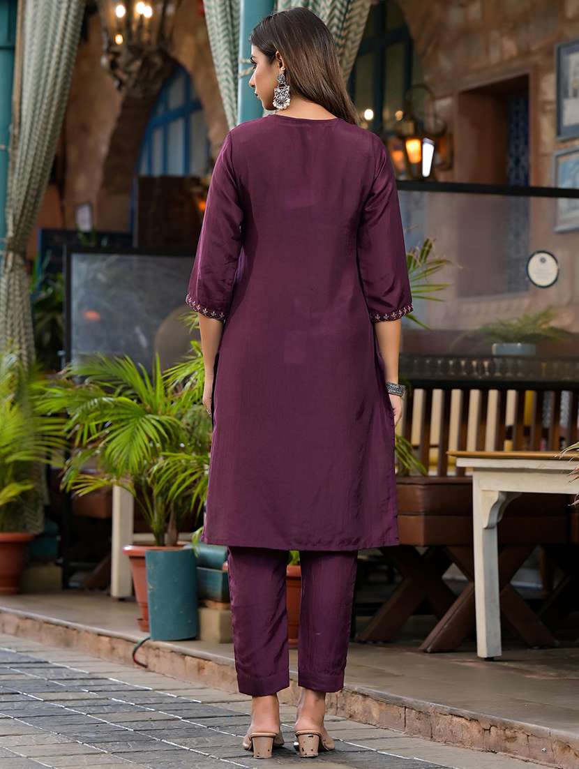 women embroidered kurta pant set with duaptta - 21679262 -  Standard Image - 3