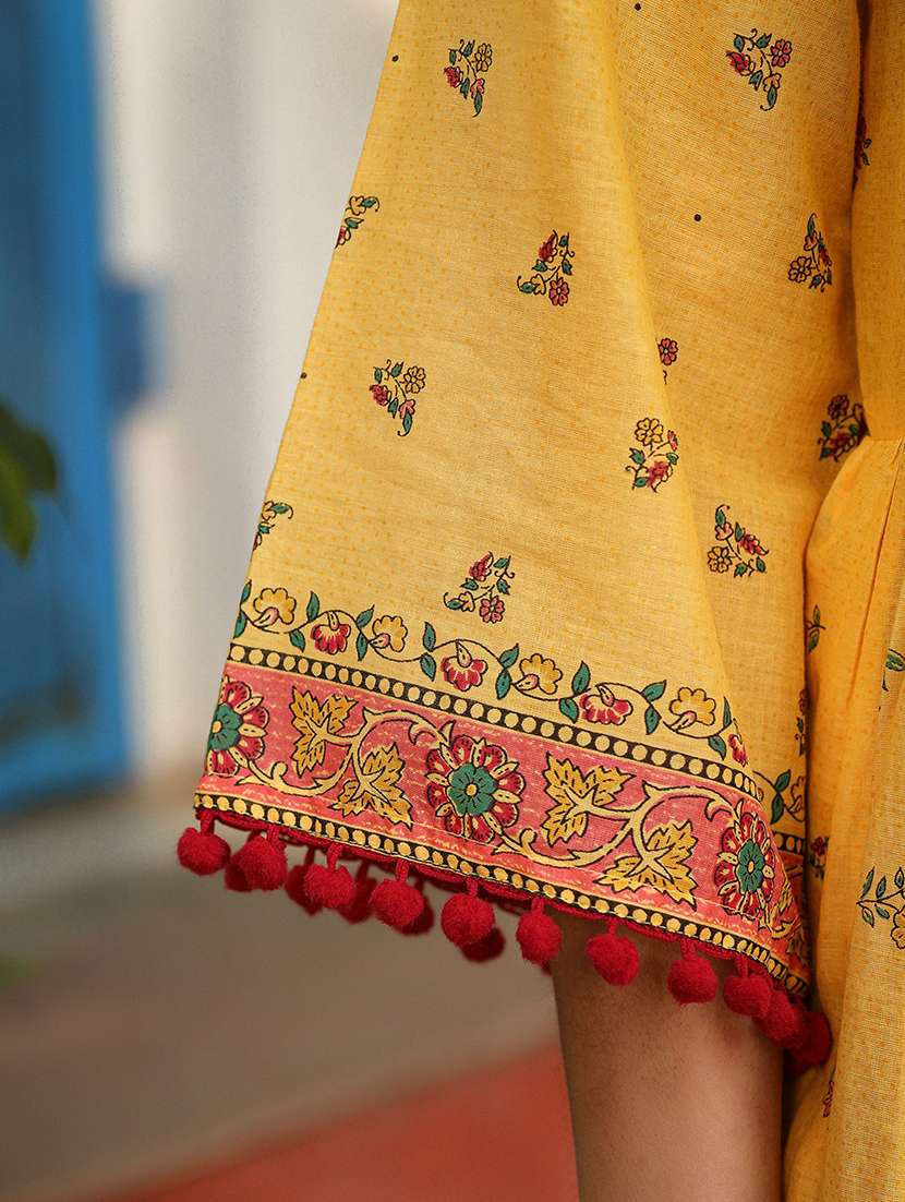 women floral sweetheart neck kurta palazzo set with dupatta - 21679288 -  Standard Image - 5